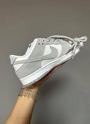 Женские кроссовки nike sb dunk low «&nbsp;light grey suede&nbsp;»#найк9 фото