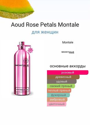 Montale aoud roses petals / edp 100 ml tester4 фото