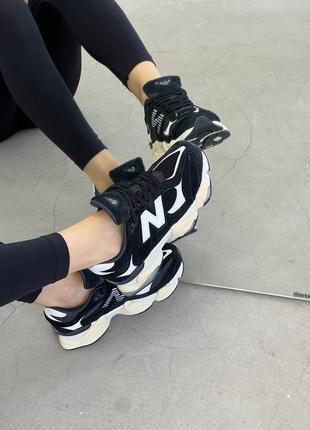 Кроссовки new balance 9060 black/white9 фото