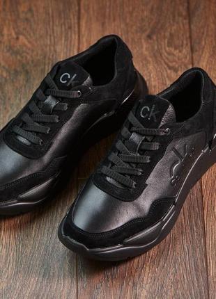 Мужские кроссовки calvin Юбка klein, молодіжні шкіряні кросівки