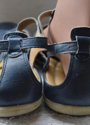 Кожаные босоножки сандали сандалии на низком ходу ecco р. 41 26,7 см5 фото