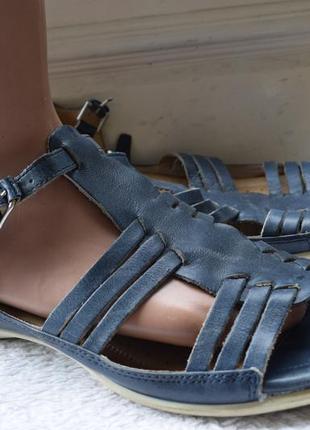 Кожаные босоножки сандали сандалии на низком ходу ecco р. 41 26,7 см6 фото