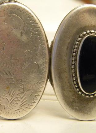 Антикварный кулон подвеска камень 925 проба серебро 14.36 гр №15805 фото