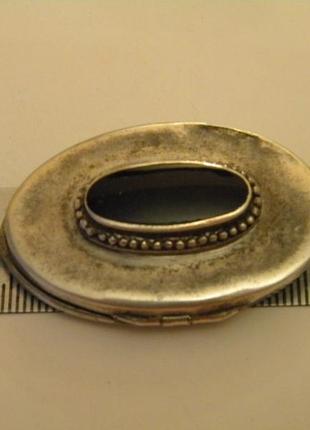 Антикварный кулон подвеска камень 925 проба серебро 14.36 гр №15808 фото