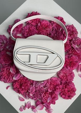 Сумка жіноча diesel 1dr iconic shoulder bag white