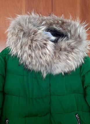 Жіноча зимова куртка з натуральним хутром