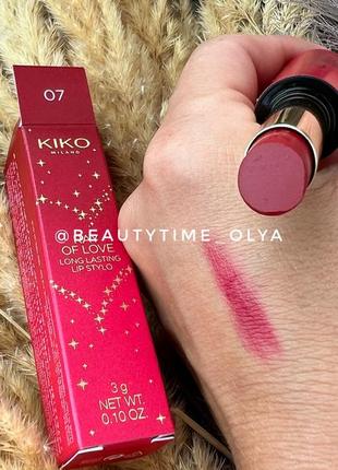 Помада ray of love long lasting lip stylo 07 kiko milano2 фото