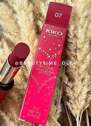 Помада ray of love long lasting lip stylo 07 kiko milano1 фото