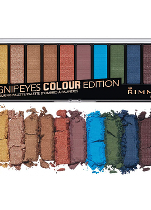 Палетка теней для век rimmel magnif'eyes eye contouring palette 004 colour edition