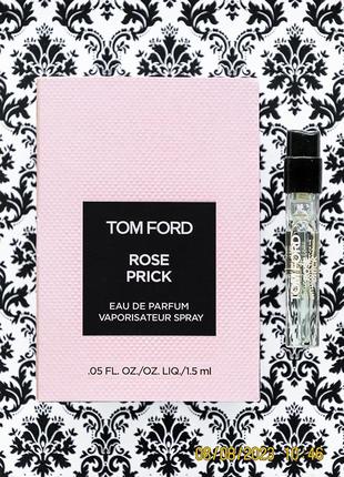 Люкс пробник парфуму tom ford аромат rose prick шипрові квіткові парфуми унісекс edp1 фото