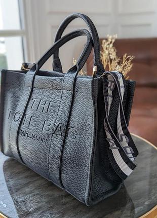 Сумка шоппер  tote bag черный2 фото