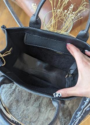 Сумка шоппер  tote bag черный5 фото