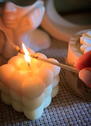 Натуральная свеча «бабл»