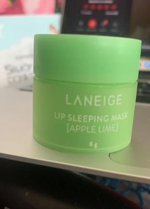 Корейский бальзам маска для губ от laneige 8g набор.