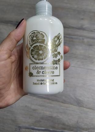 Clementine & clove, увлажняющий лосьон для рук и тела с экстрактом клементина и гвоздики