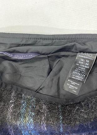 Юбка стильная, мини m&s, утепленная 2