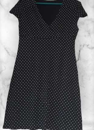 Платье, платье в белый горох, платье коттоновое