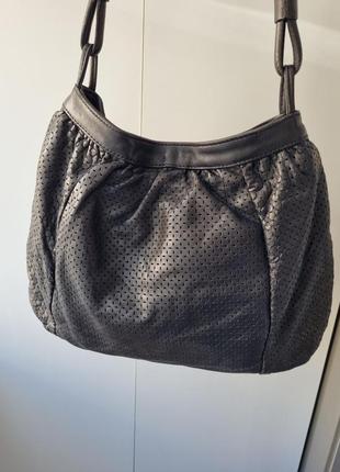 Шкіряна сумка paul&joe  франція, брендова сумка, сумка торба, сумка на плече6 фото