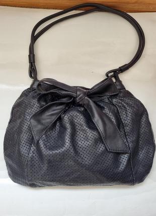 Шкіряна сумка paul&joe  франція, брендова сумка, сумка торба, сумка на плече5 фото