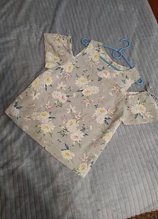 Блуза квітковий принт