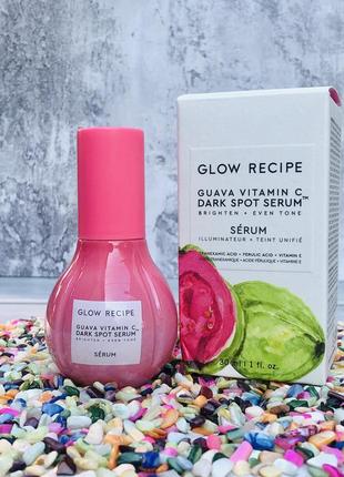 ✔️оригинал осветляющая сыворотка glow recipe guava vitamin c + ferulic dark spot serum