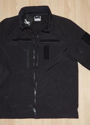 Тактична куртка для охранны staff soft shell garpun black2 фото