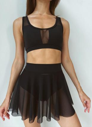 Обольстительная прозрачная мини юбка для танцев, короткая юбочка из сеточки, сексуальную юбку сеточка для пляжа или танцев