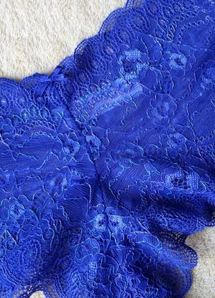 Новые кружевные синие разноцветные сверкающие блестящие трусики бразилиана американки хипстеры чики хл-ххл/14-16/42-44/50-52 secret possessions2 фото