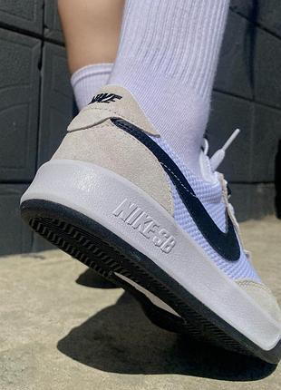 Кроссовки nike sb adversary white/black9 фото
