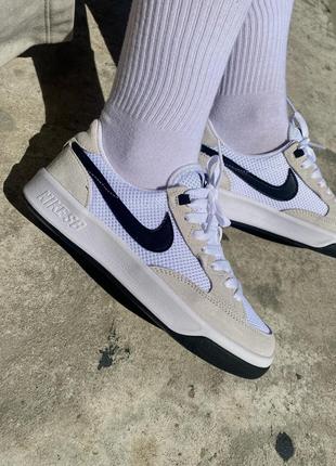 Кроссовки nike sb adversary white/black4 фото