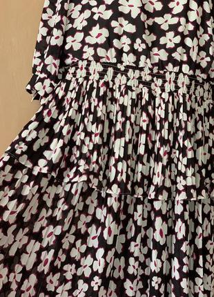 Неповторима елегантна плесіровка сукня плаття  в яблуневий цвіт2 фото