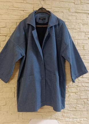 Женский джинсовый жакет, куртка оверсайз размер 48-501 фото