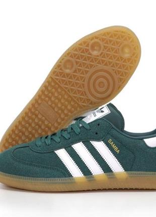 Чоловічі кросівки adidas samba green white 44-45