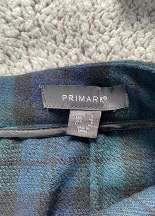 Primark мини юбка юбка в клетку тепла4 фото