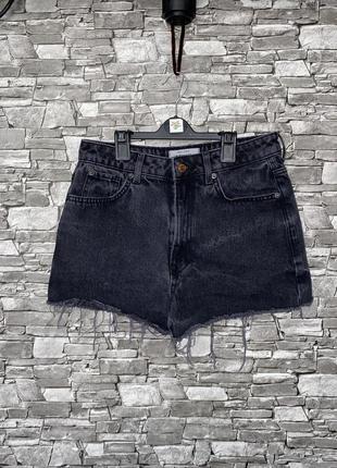 Джинсовые шорты, черные джинсовые шорты, шорты1 фото