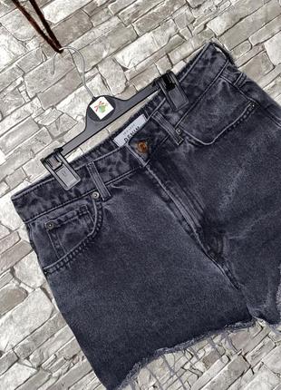 Джинсовые шорты, черные джинсовые шорты, шорты2 фото