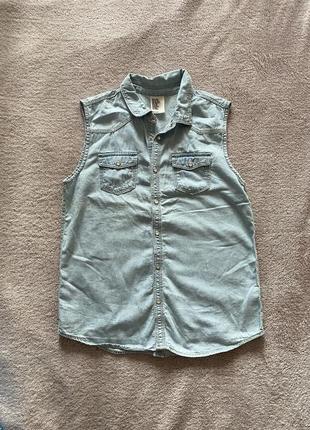 Джинсова сорочка, майка, футболка