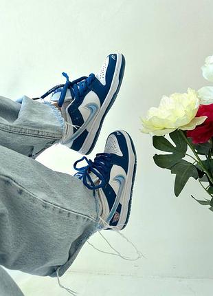 Демисезонные синие кроссовки кеды nike sb dunk «&nbsp;born and raised&nbsp;» синие унисекс кроссовки nike sb dunk