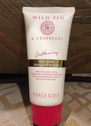 Grace cole, англия!смягчающий лосьон для тела wild fig & cranberry, новый