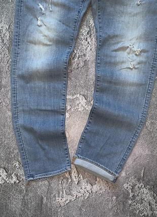 G star raw 32/32 3301 slim джи стар рав рваные джинсы чиносы штаны джинсовые голубые diesel levi’s2 фото