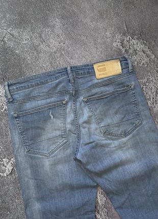 G star raw 32/32 3301 slim джи стар рав рваные джинсы чиносы штаны джинсовые голубые diesel levi’s6 фото