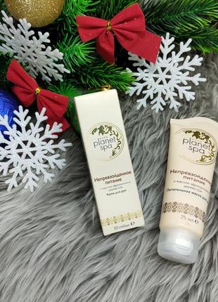 Набор маска для лица 75 мл + крем для рук 30 мл avon planet spa с маслом ши1 фото