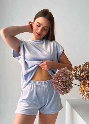 Пижамы из плюш-велюра украинского производства 💙💛1 фото