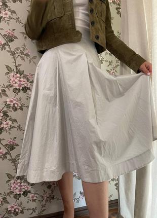 Коттоновая юбка-миди cos/пельная юбка/симметричная юбка cos6 фото