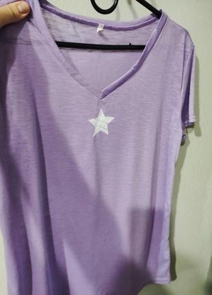 Футболка жіноча, фіолетова футболка