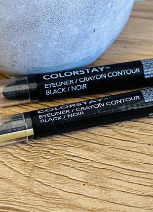 Оригинальный устойчивый карандаш для глаз revlon colorstay eyeliner crayon contour оригинал стойкий карандаш черный black2 фото