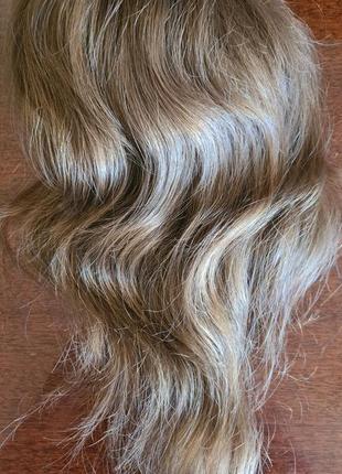 Шиньон хвост винтажный 100% натуральный волос9 фото