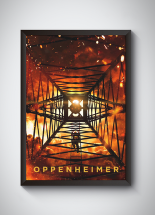 Постер фільму oppenheimer / оппенгеймер (нолан).  кількість постерів у наборі: 4.  формат: а3.  розм4 фото