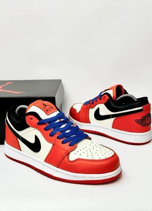 Демисезонное красные кроссовки кедами nike air jordan 1 low красные мужские кроссовки nike air jordan low