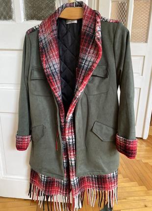Стильный женский комплект: пальто+юбка